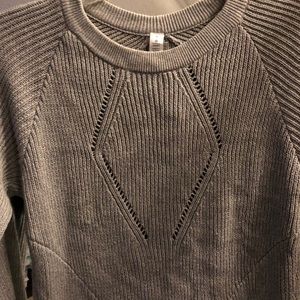 Grey Lululemon extra long sweater